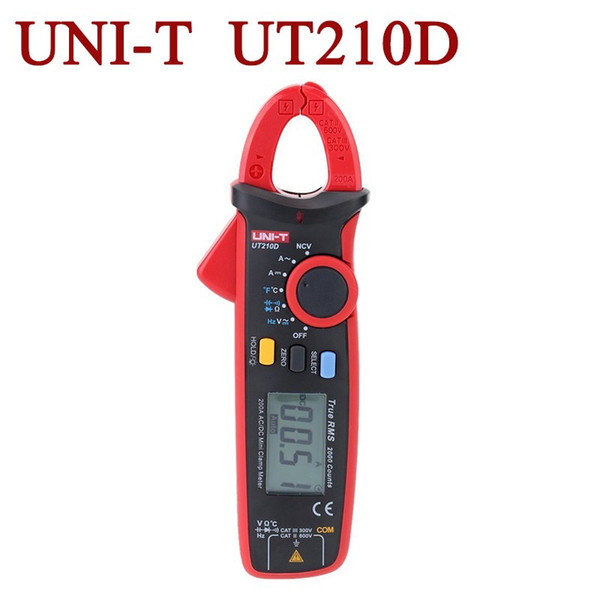 UNI-T UT210D Digital Clamp Meter Multimeters AC/DC Current Voltage Meter Temperature Measure Multitester Auto Range Multimetro