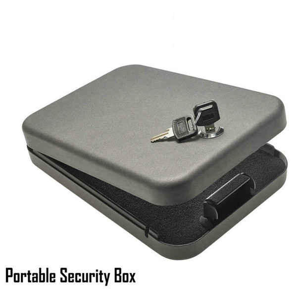 Security key safes portable car safe box handgun valuables money jewelry storage box strongbox 1.2mm cold-rolled steel sheet