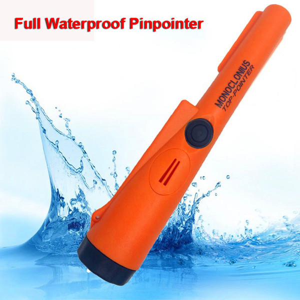 Waterproof Pin pointer Probe Pinpoint Metal Detectors with Holster Treasure Hunting Unearthing Tool Accessories Buzzer Vibration Automatic