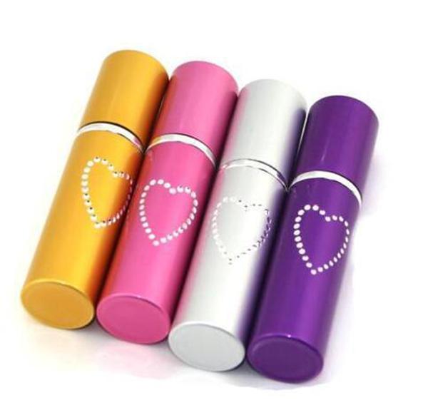 Self Defense Device 20ML Pepper Spray Lipstick Style Heart Patterned Pepper Spray