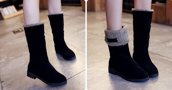 New fashion lady all-match boot increased warm, with low slip Harajuku Martin boots leisure two wear cotton boots