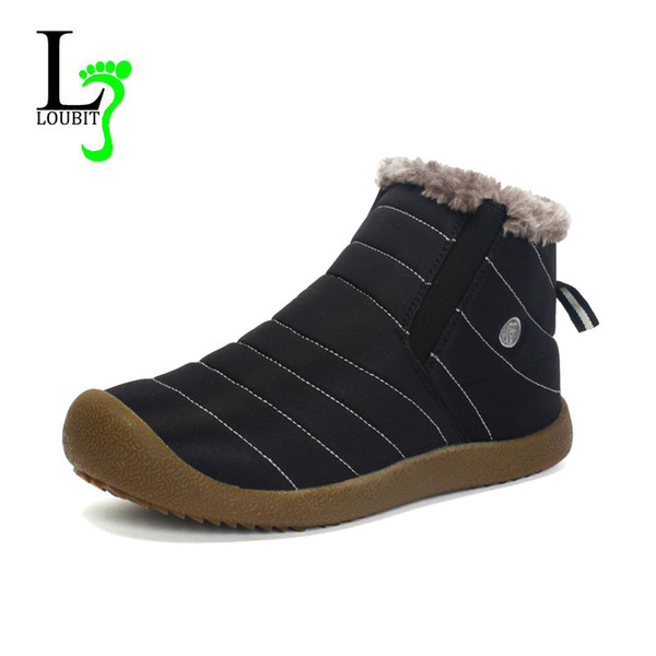 Winter Shoes Women Warm Boots Plus Fur Waterproof Snow Boots Slip On Rubber Ankle Botas Mujer Casual Women Flats Shoes Size 42