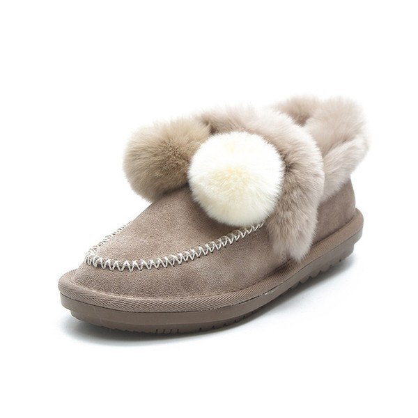 Boots Women Waterproof Winter Shoes Girl Snow Shoes Plush Warm Fur Slip Soles Style Fashion Shoes Item No. DFO025