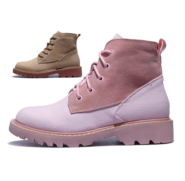 2018 Women's Motorcycle boots Ankle Boots Ventilation Casual fashion ladies shoes Spring and Winter Snow canvas Boots A1839