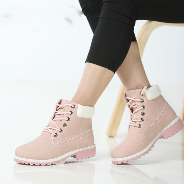 spring fall winter Top Quality Comfortable Platform Boots Women Ankle Boots Rubber Boots female lady Botas shoes