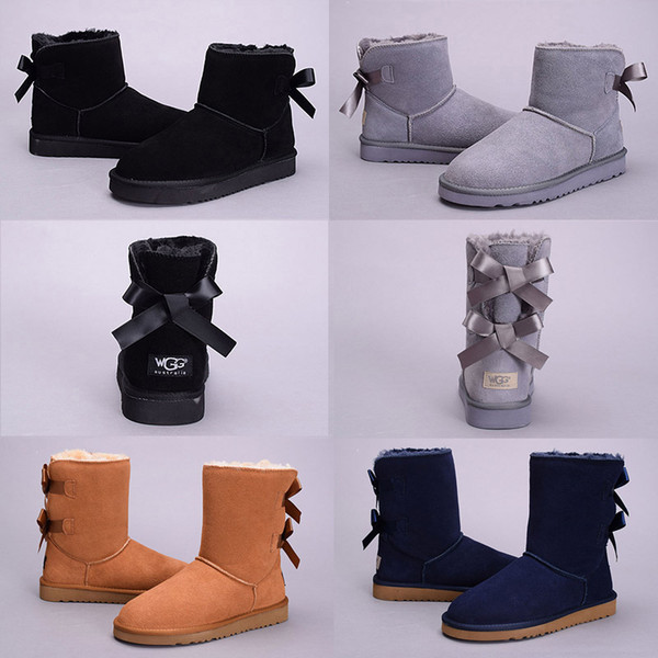 High Quality Fashion WGG Australia Classic knee Boots Ankle boots Black Grey Chestnut Navy Blue Red Coffee Women girl Snow boots Eur 36-41
