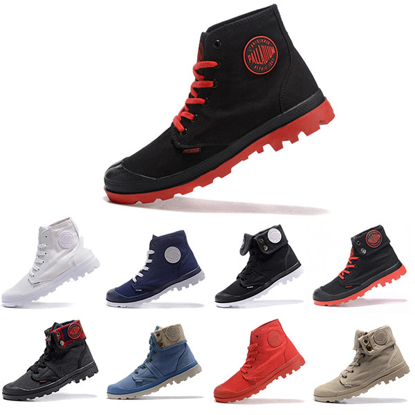 Size 36-45 New Palladium Brand Warm Men High-top Army Military Ankle Boots Mens Lady Canvas Sneakers Casual Anti-Slip Fashion Shoes