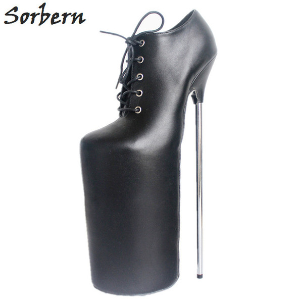 Sorbern 30Cm Extreme High Heels SM Women Pumps Platform Metal Heeled Shoes Woman Funny Fetish Nightclub Footwear Queer Shoes