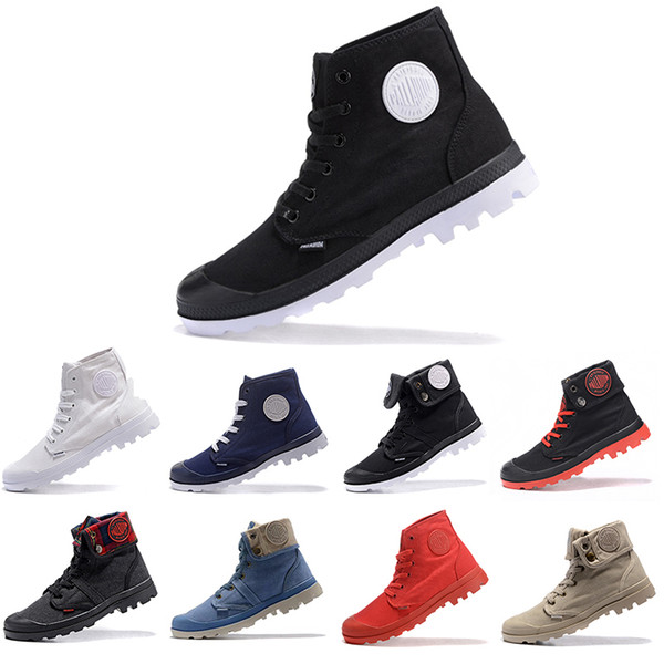 2019 Original Palladium Brand Boots Women Men Designer Sports Red White Black Winter Sneakers Casual Trainers Luxury ACE Ankle Boots 36-45