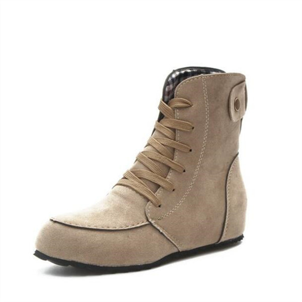 large size women boots flat shoes ladies and ankle canvas boots ladies casual shoes comfortable autumn women's boots X12