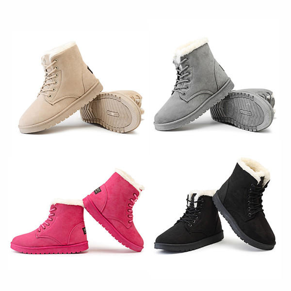 Women Boots Winter Super Warm Snow Boots Women Suede Ankle Boots For Female Winter Shoes Botas Mujer Plush Booties Shoes Woman