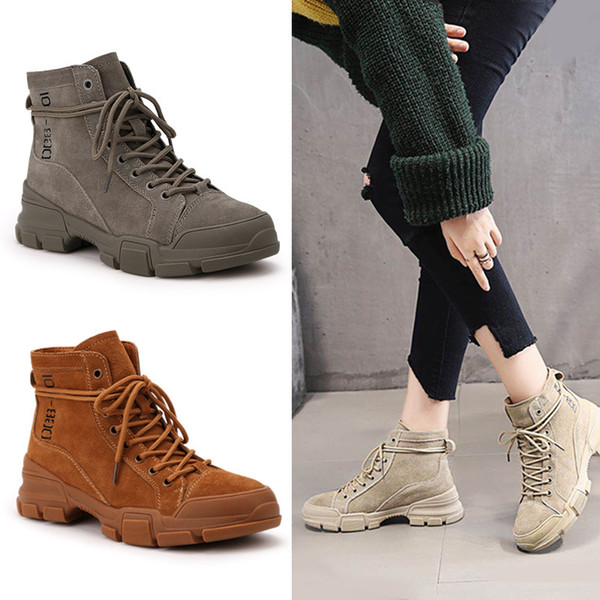 3 Colors! fashion new women's fashion shoes Large New Style Autumn and Winter Martin Women Boots Shoes Wholesale Women PU Boots