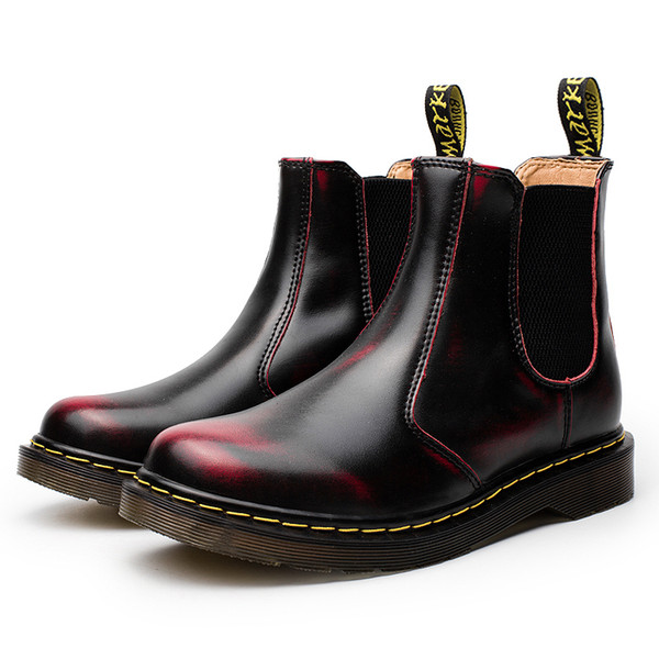 Doc Martins British Vintage Classic Genuine Martin Boots male Thick Heel Motorcycle Women Shoes Dr Martins DHL Drop Shipping