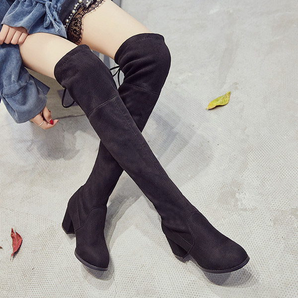 NEW WINTER Fashion Women Shoes Thigh-high Martin boot Womens wedge Sneakers Casual Sport Slipsole Shoes Women's knee Boots