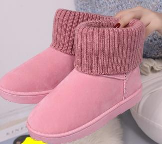 B034 snow boots women 2018 winter new cashmere warm wool cotton boots casual Joker set foot short boots lady best selling brand design