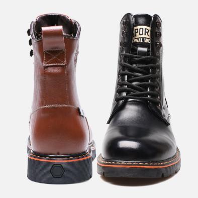 Autumn 2018 new men's leisure Martin boots, men's shoes, European and American men's shoes fashion military boots B033 brand design