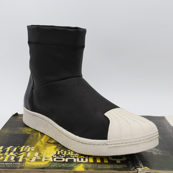 New stretch suede sheepskin boots factory outlet shell head men and women fashion genuine leather comfortable high-top tide shoes