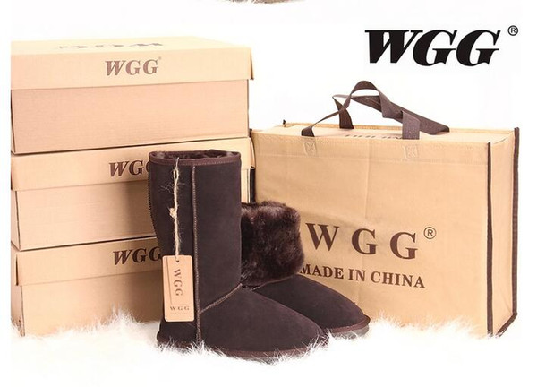 WGG Quality Short Ankle Snow Boots Genuine Leather Winter Boots