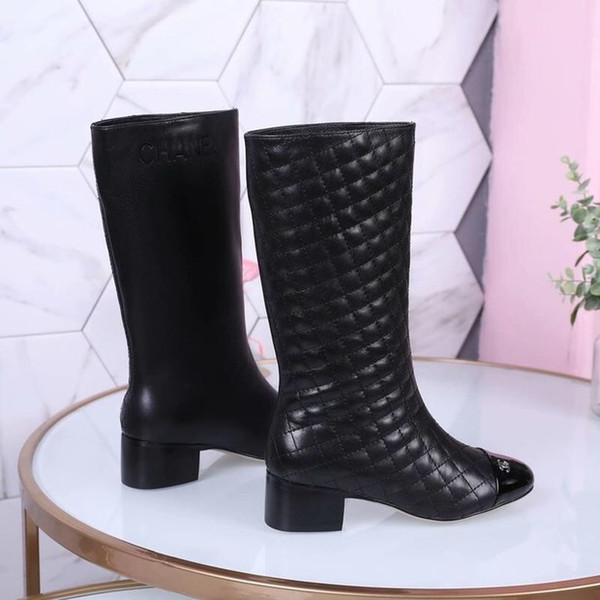 Knee High Flat Womens Boots Color Long Booties Female Fashion Brand Leather Womens Boot Women Shoes New Arrival Fashion