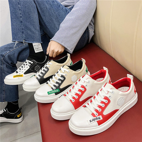 2019 Fashion casual canvas men shoes Ventilation Sports runing flat shoes Non-slip Four Seasons Shoes for Business Work Young students Y7803