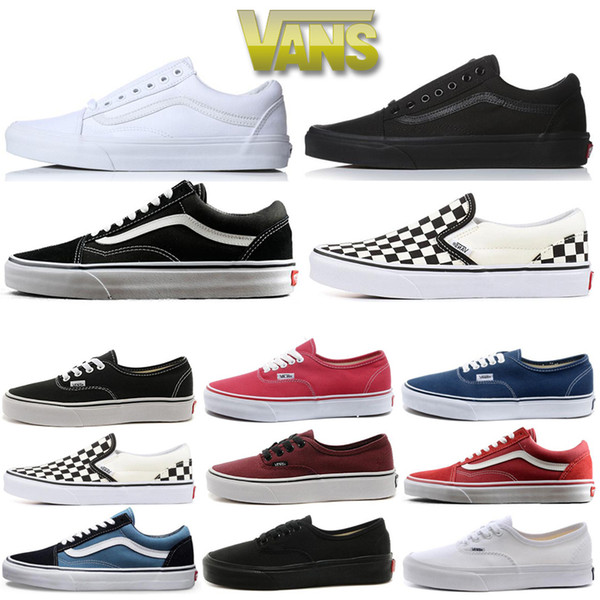 2020 fear of god old skool Running Shoes for mens women triple white black canvas Hot Sale Men Sports Casual Sneakers Shoes 36-44