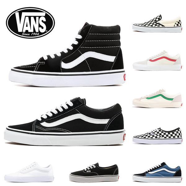 2020 New Vans Classic old skool black white FEAR OF GOD red buble canvas mens sport sneakers fashion Designer casual shoes 36-44