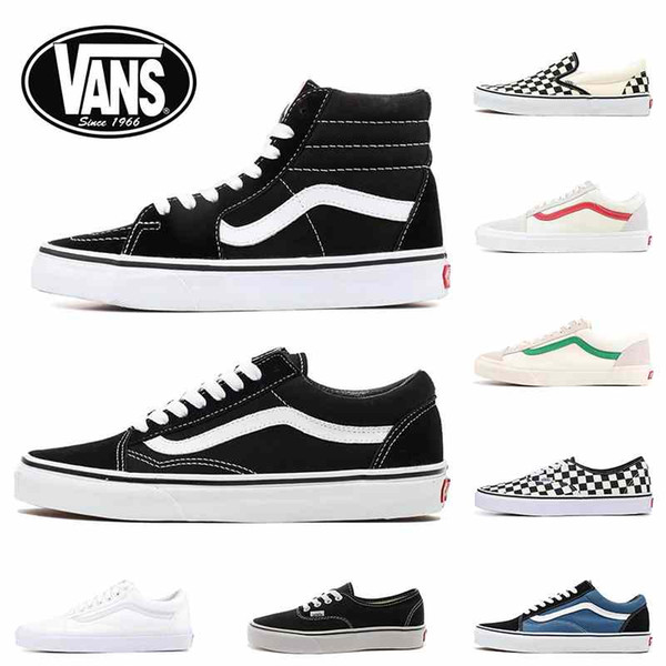 2020 Vans Classic old skool black white FEAR OF GOD red buble canvas mens womens sport sneakers fashion Designer casual shoes Eur 36-44