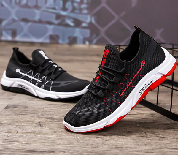 2019 Fashion casual canvas men shoes Ventilation Sports runing flat shoes Non-slip Four Seasons Shoes for Business Work Young students Y1106