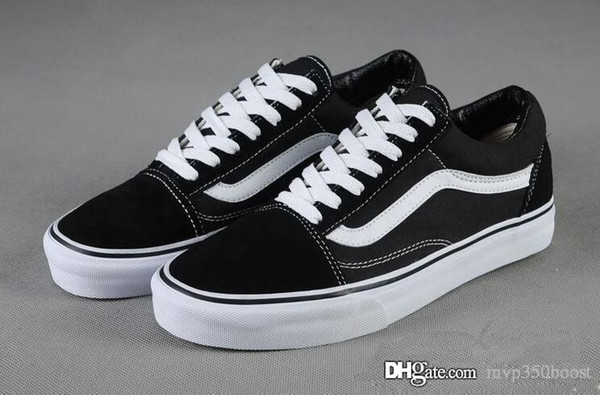 Brand Sneakers For Women Mens Low Cut Skateboard Casual Sneakers Old Skool Canvas Shoes Classic 36-44