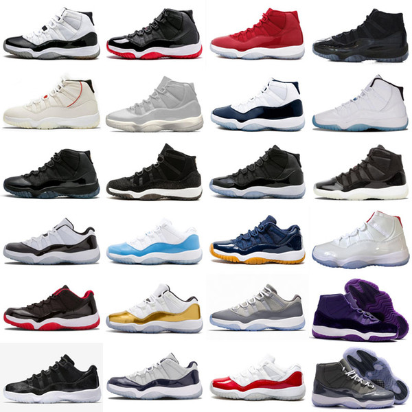 11 XI 11s Platinum Tint Men Casual Shoes designer Cap and Gown Prom Night Gym Red Bred Barons Concord 45 Cool Grey mens Casual Shoes