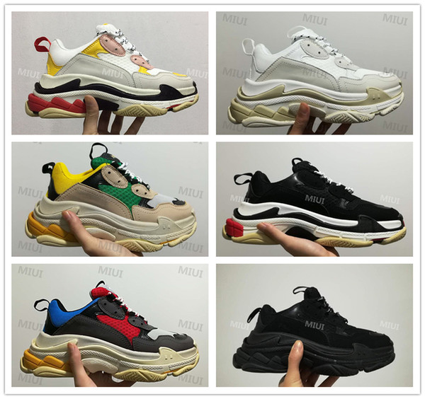 FW Retro Triple S Sneaker Mens Fashion Vintage Kanye West Old Grandpa Trainers Casual Shoes Size 36-45