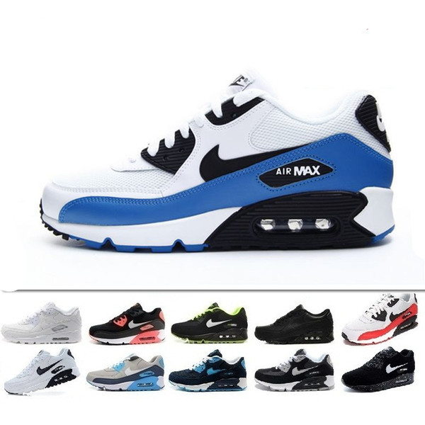 Men Sneakers Shoes Classic 90 Men and woman Shoes Sports Trainer Air Cushion Surface Breathable Sports Shoes 36-45