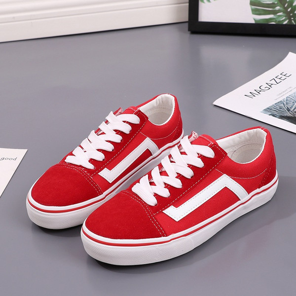 2019 hot new Casual Shoes Product detail Classic Black White Old Skool Men Women Casual Flat Shoes Sneakers Vanss Skateboar