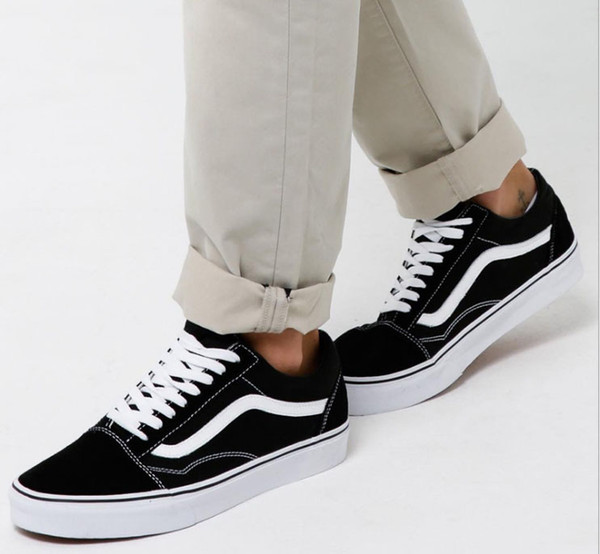 Casual Shoes Product detail Classic Black White Old Skool Men Women Casual Flat Shoes Sneakers Vanss Skateboard