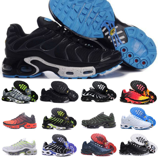 2019 New Original Cheap Tn Mens Shoes New Design Black White Red Air TN Plus Ultra Sports Shoes TN Requin Trainer Sneakers