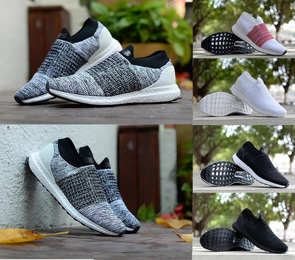 2018 Wholesale Hot sale Supply Ultraboost Uncaged Men's casual shoes Grey Orange Laceless Mid Slip-On Women Sneakers Ultra Boosts size 36-45