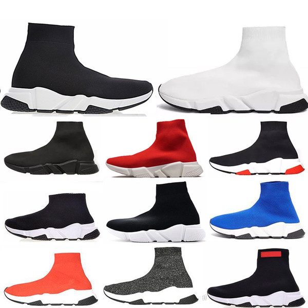 High Quality Luxury Sock Shoes Speed Trainer Casual Sneakers Speed Trainer Sock Race Runners black Shoes men and women Casual shoes 36-45