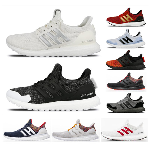 New Arrival 2019 Ultra Boost 4.0 Game of Thrones Shoes Men Women High Quality UltraBoost UB 4.0 Triple All White Red Primeknit Casual Shoes