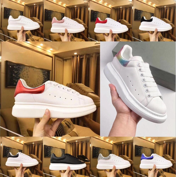 Beat Designer Shoes trainers Reflective 3M white Leather Platform Sneakers Womens Mens Flat Casual Party Wedding Shoes Suede Sports Sneakers