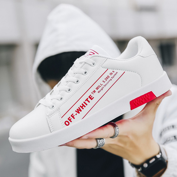 Fashion White Shoes Men's Shoes Autumn Breathable Korean Casual Students Wild Men's Sports Shoes