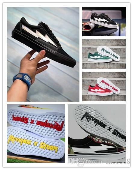 Wholesale Revenge x Storm Old Skool Black laser Casual Shoes Kendall Jenner best Footwear Ian Connor Revenge x Storm Fashion Current Shoe