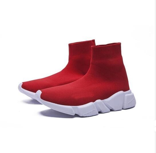 2019 Sock Shoes Casual Shoe men Trainer Sock Red black Shoes men and women Shoe For men and women Size 36-45