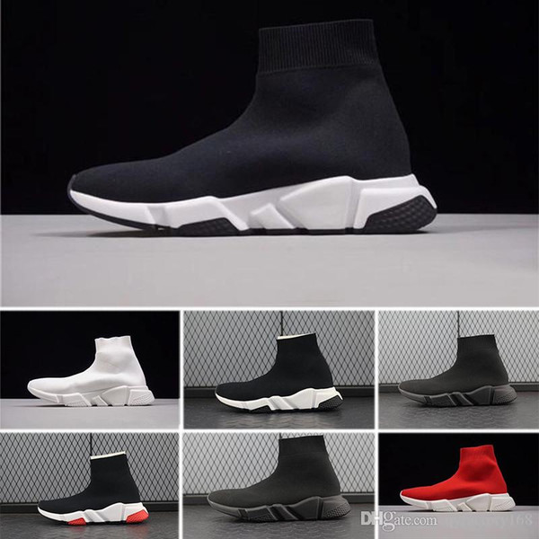 Hot Sale Paris Luxury Sock Speed Runner Knit Sock Shoe Original Luxury Trainer Runner Sneakers Race Mens Women Sports Casual Shoe