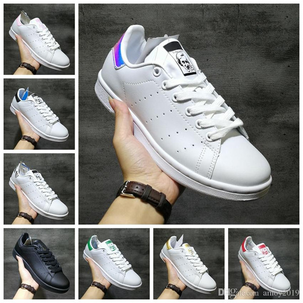 2019 Chaussures stan smith classic men woemn Casual shoes smiths Triple black white red gold mens outdoor sports trainer sneakers 36-45