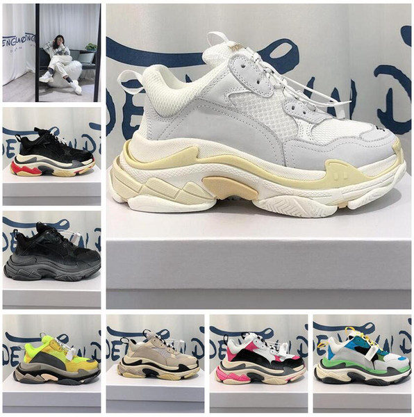 [with logo top boxed] Eu35-Eu45 26color-3 dad torre Sneakers Unisex Mens Womens men women balenciaga unisex Running shoes shoe