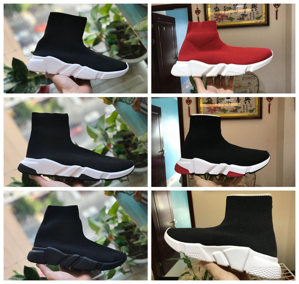 Luxury Sock Shoes Casual Shoe Speed Trainer High Quality Sneakers Speed Trainer Sock Race Runners black Shoes men and women Luxury Shoe