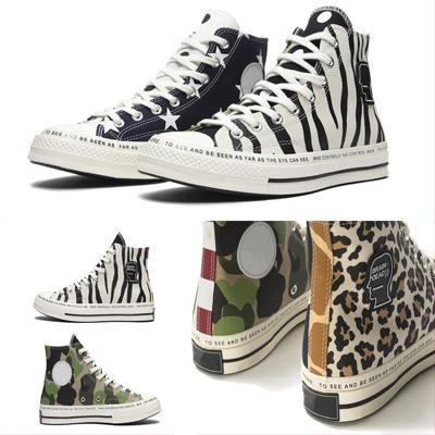 New style 1970s Brain Dead Casual Shoes White Blue Camo Chaussures Chuck zapatos Men Women Casual high Top Star Sneakers 35-44