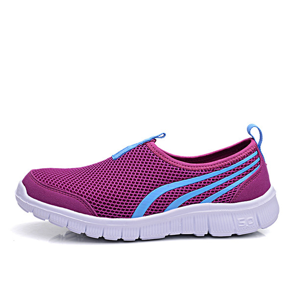 Women's flat shoes Mesh Breathable Casual Shoes New Arrival Women's Fashion Air Mesh Summer Shoes Female Slip-on X124