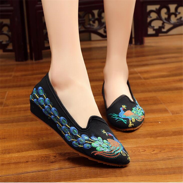 party shoes for women high heel new women increase internal canvas Shoes Comfortable Pointed toe casual shoes X86