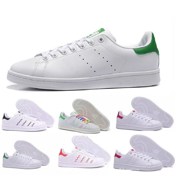 Top quality women men new stan shoes fashion smith sneakers Casual shoes leather sport classic flats 2019 Size 36-45